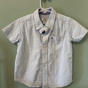 Crown & Ivy Kids Light Blue Striped Button Down Shirt